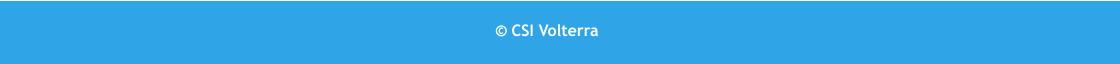 © CSI Volterra