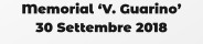 Memorial ‘V. Guarino’ 30 Settembre 2018
